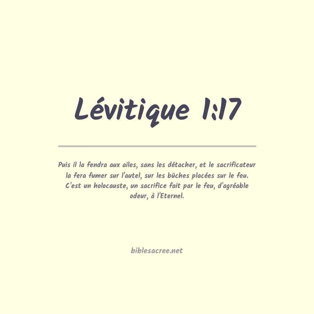 Lévitique - 1:17