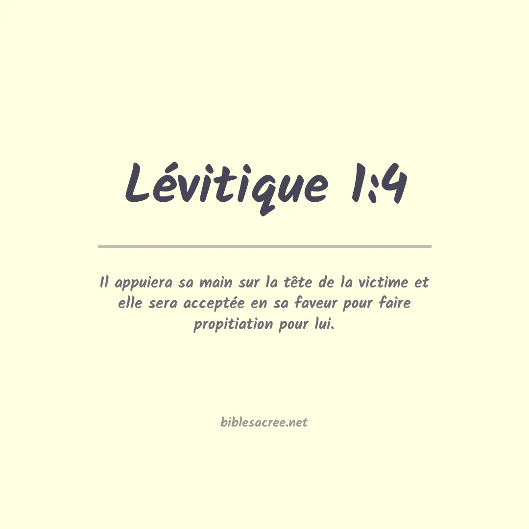 Lévitique - 1:4