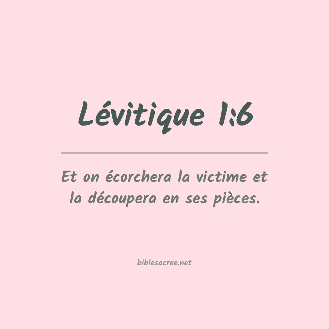 Lévitique - 1:6