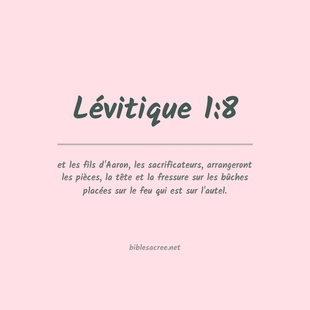 Lévitique - 1:8