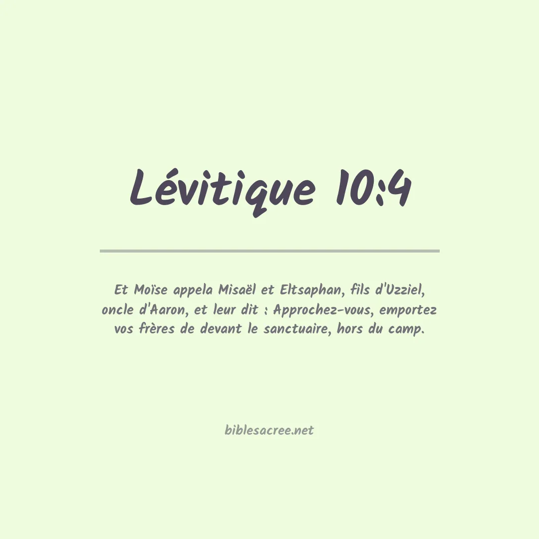 Lévitique - 10:4