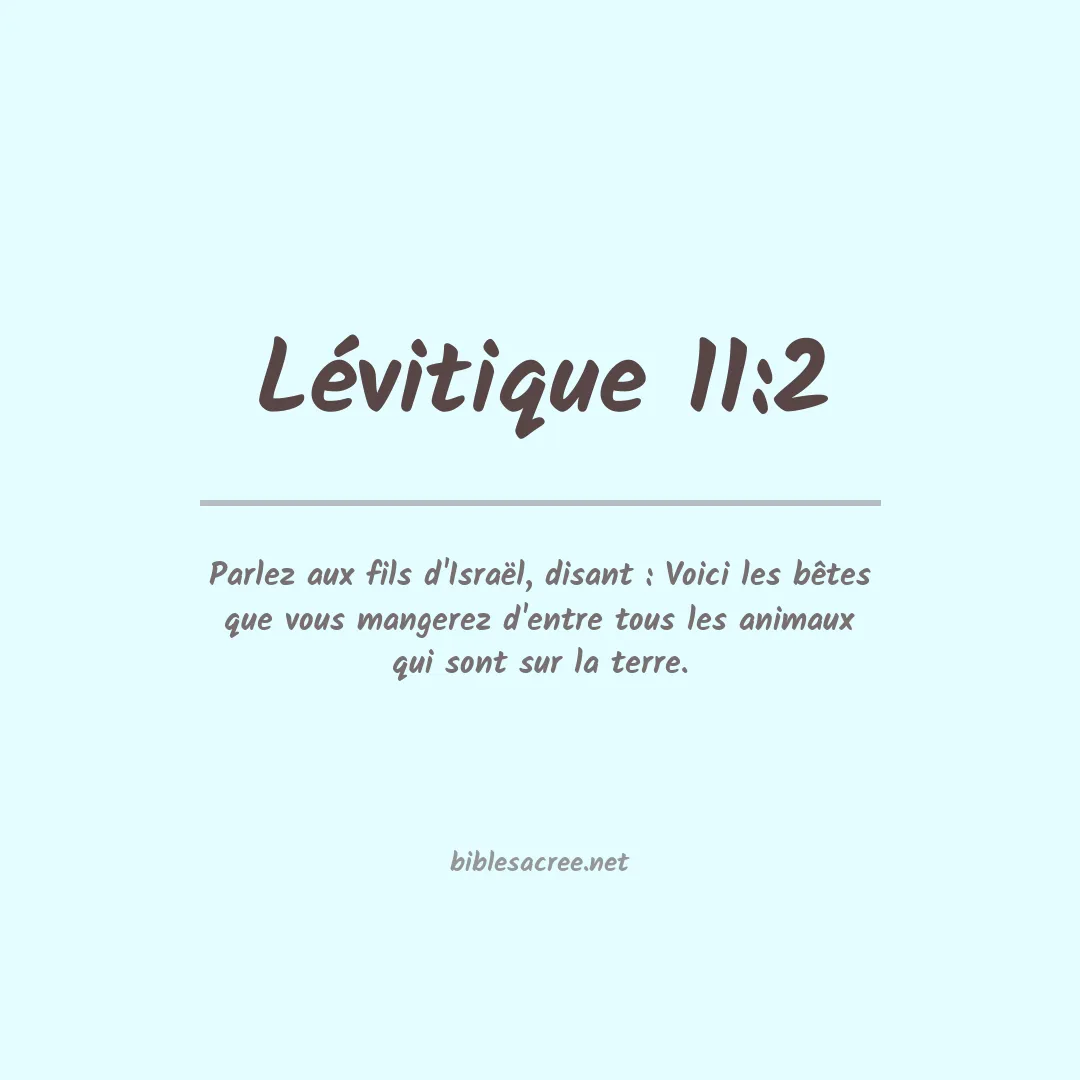 Lévitique - 11:2