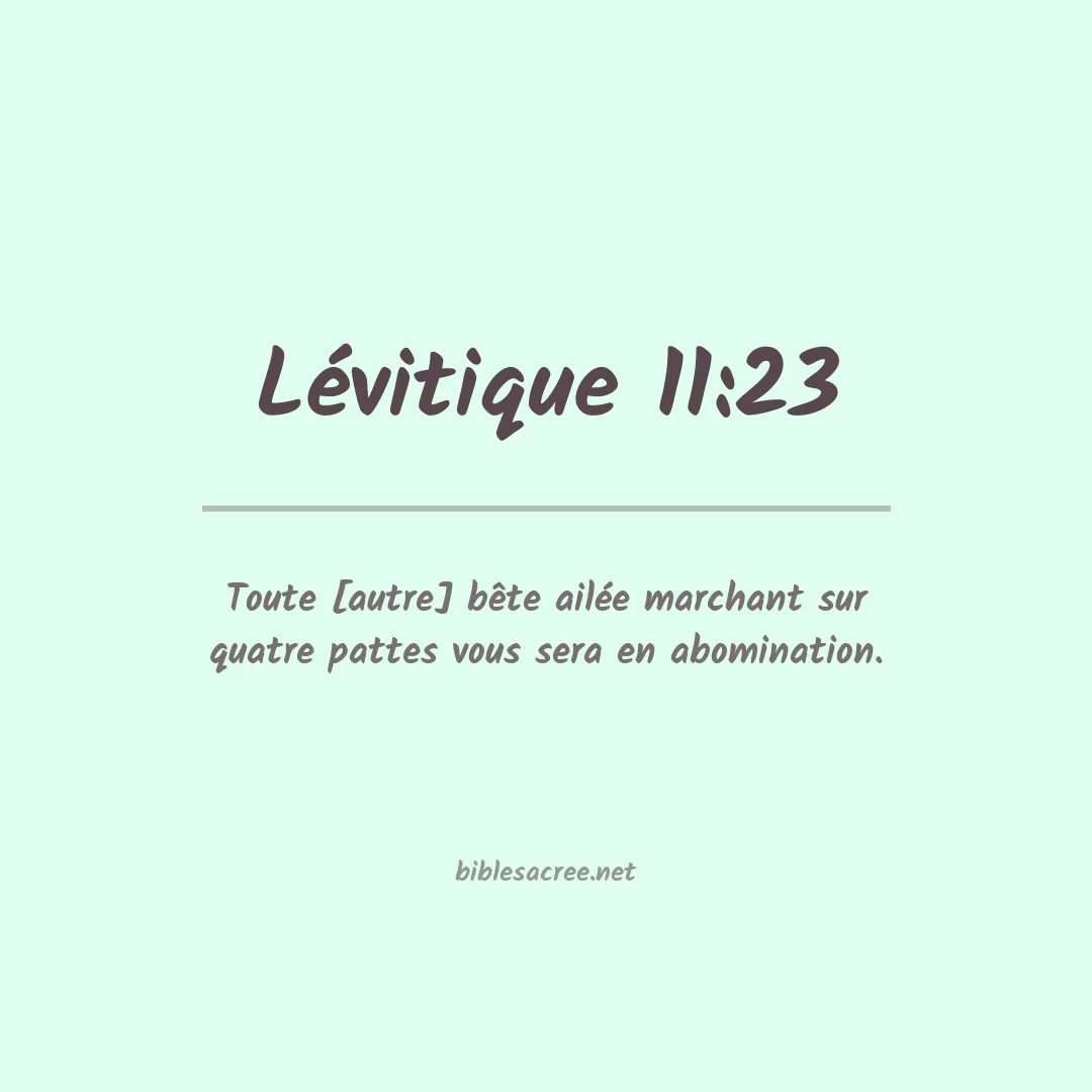 Lévitique - 11:23