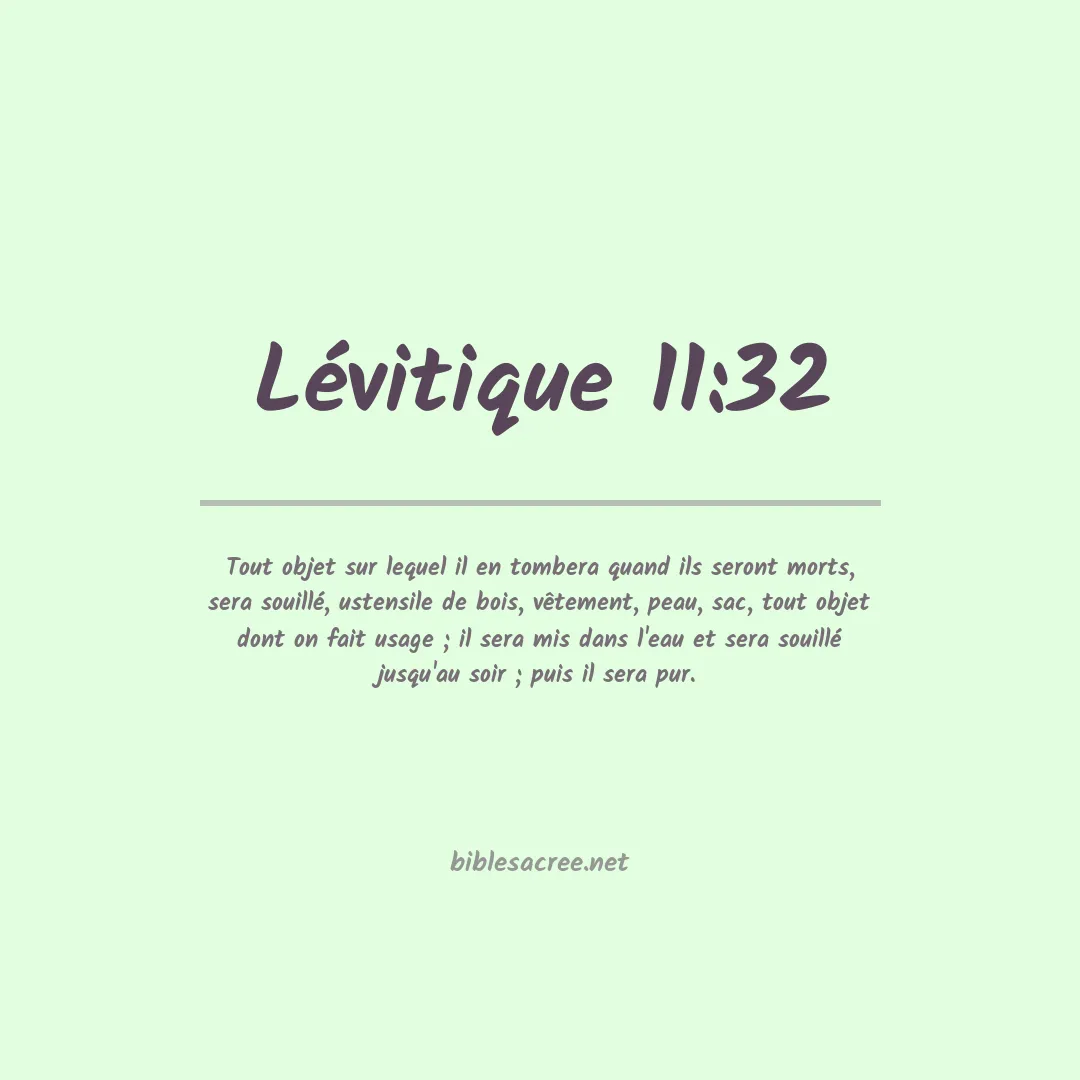 Lévitique - 11:32