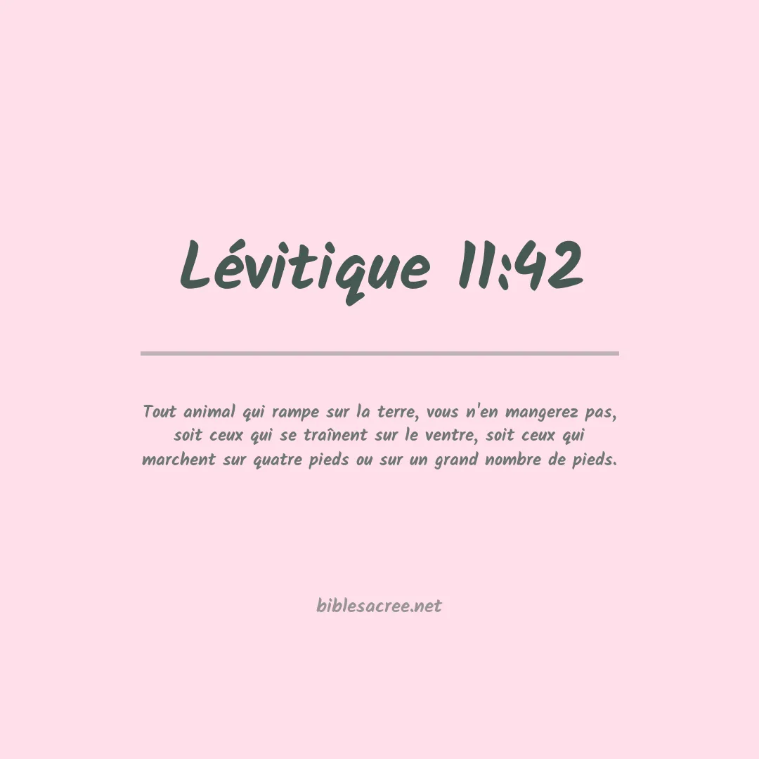 Lévitique - 11:42