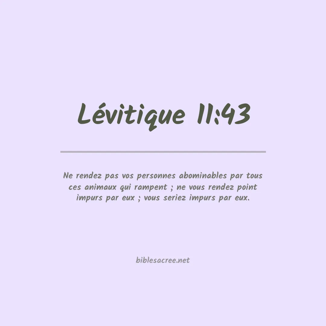 Lévitique - 11:43