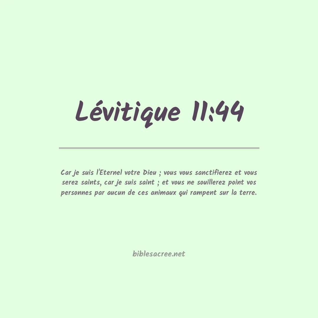 Lévitique - 11:44