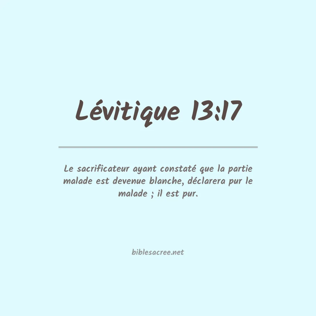 Lévitique - 13:17
