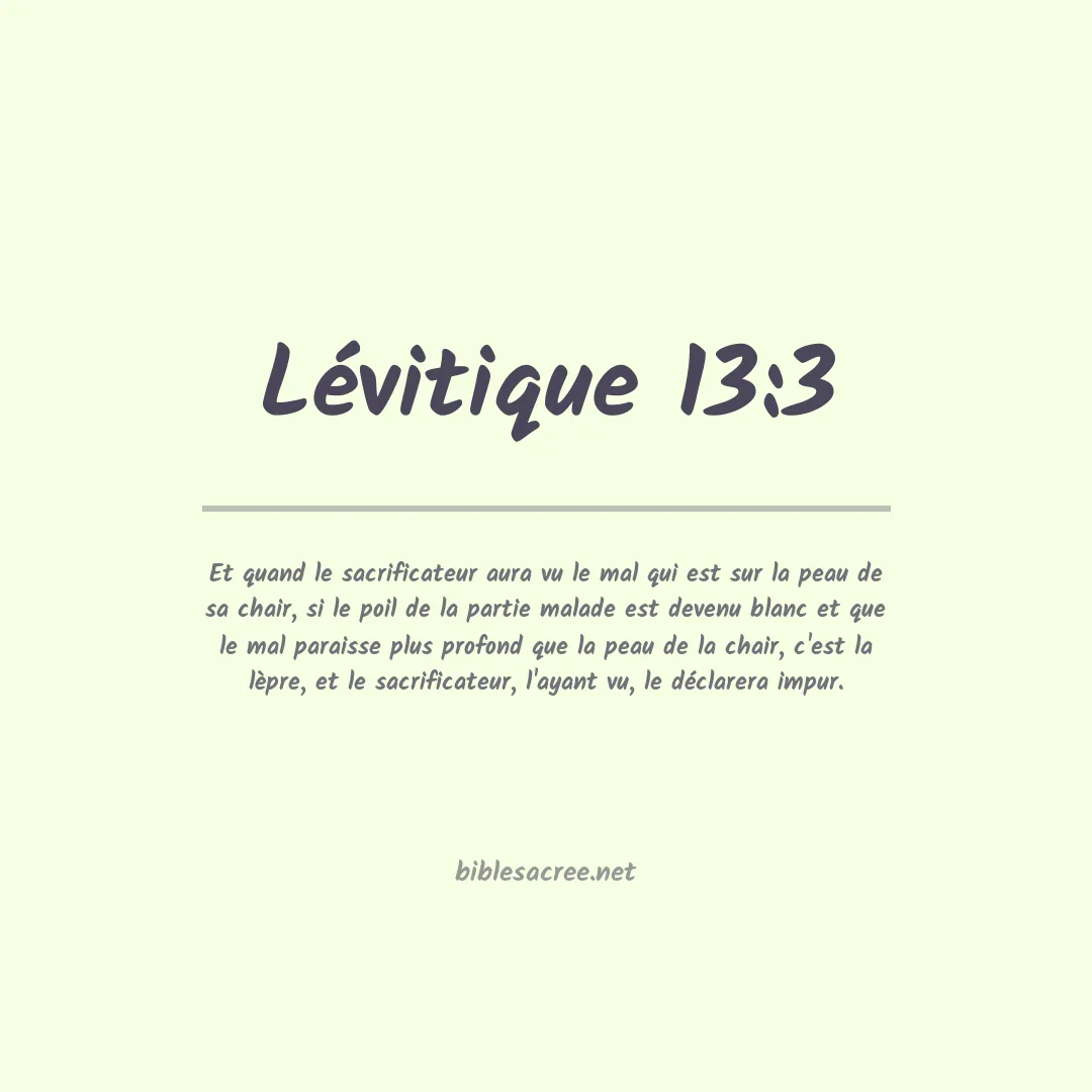 Lévitique - 13:3