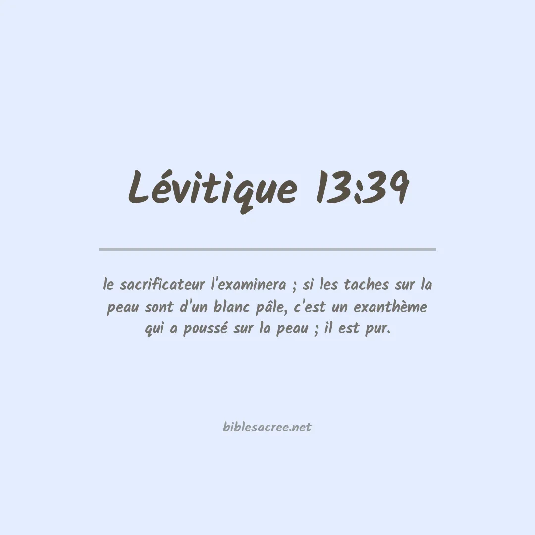 Lévitique - 13:39
