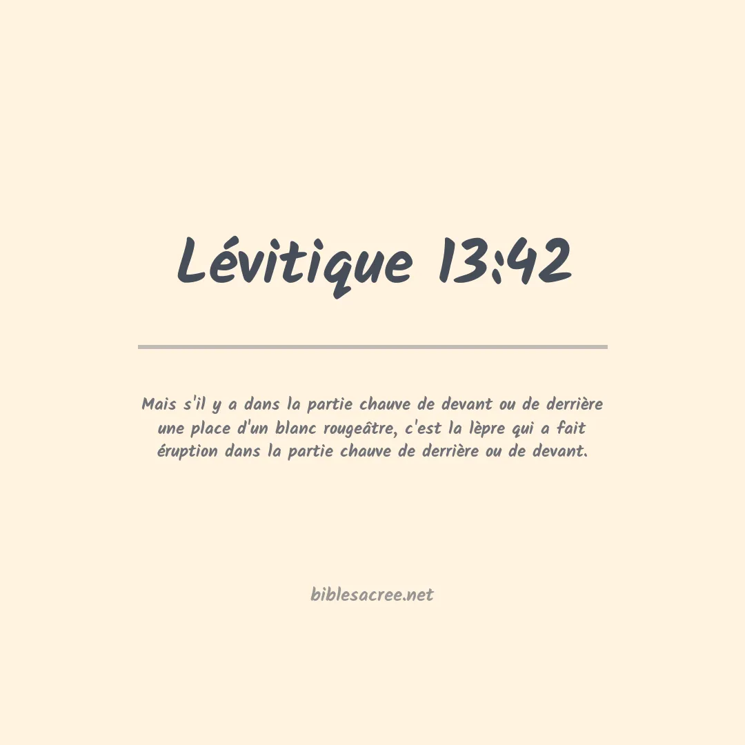 Lévitique - 13:42