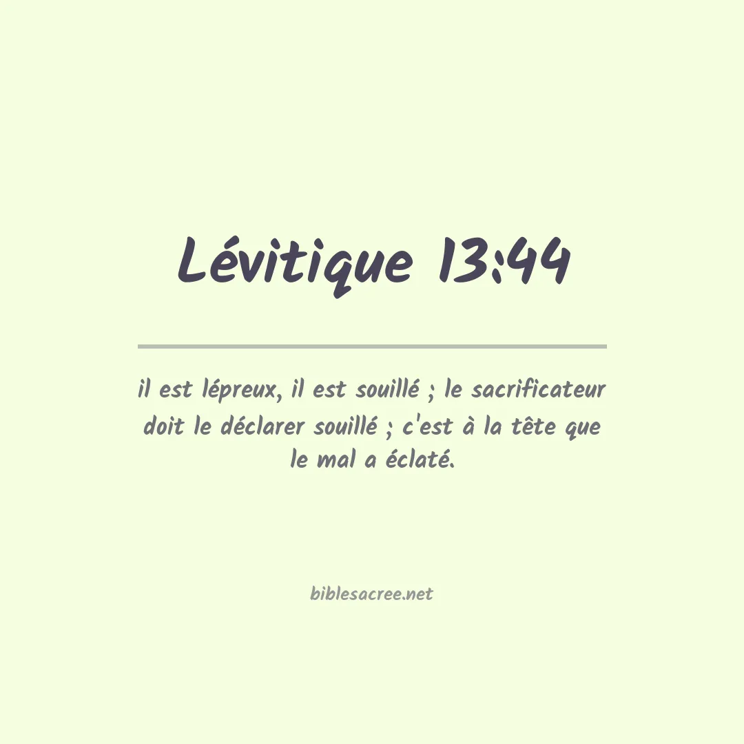 Lévitique - 13:44