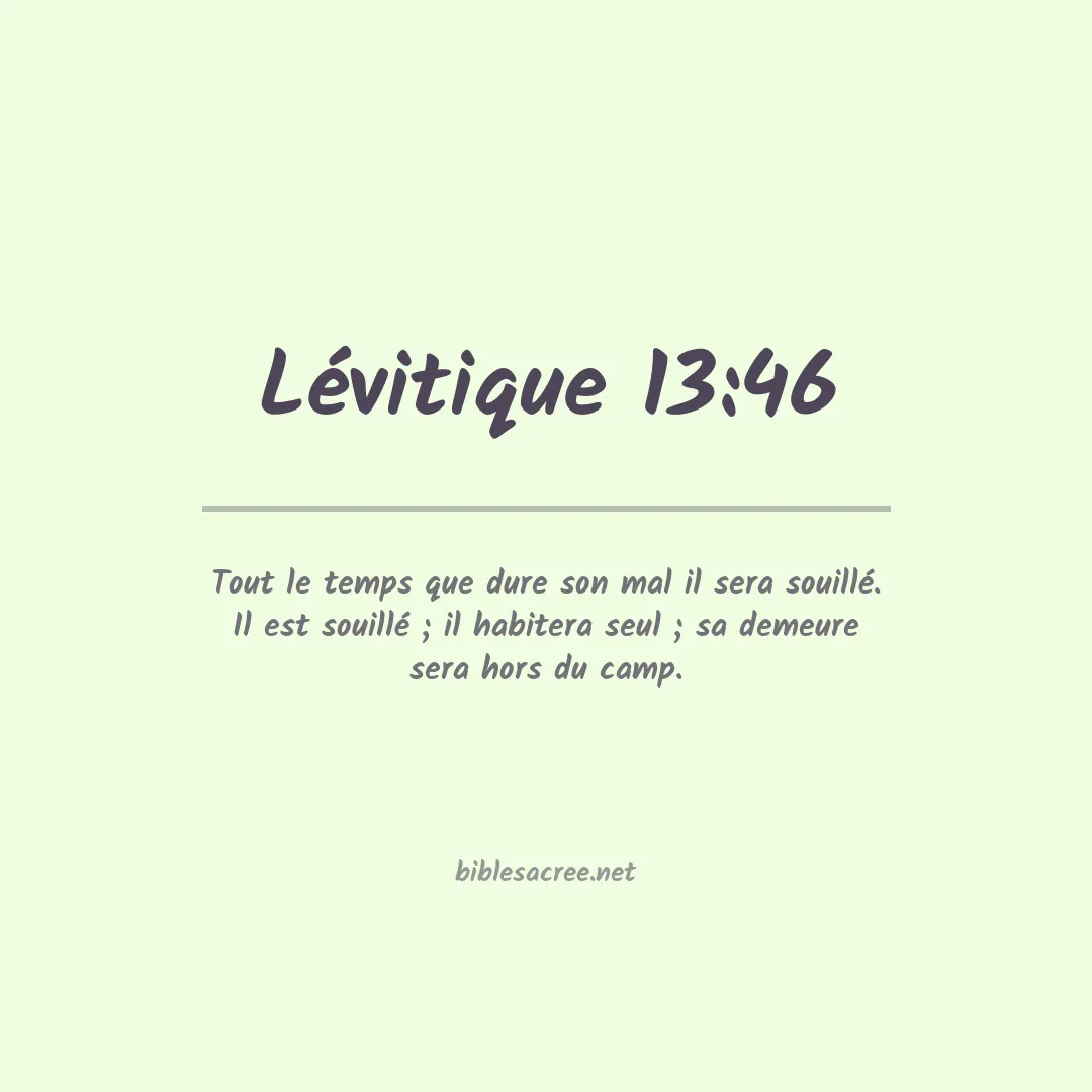 Lévitique - 13:46