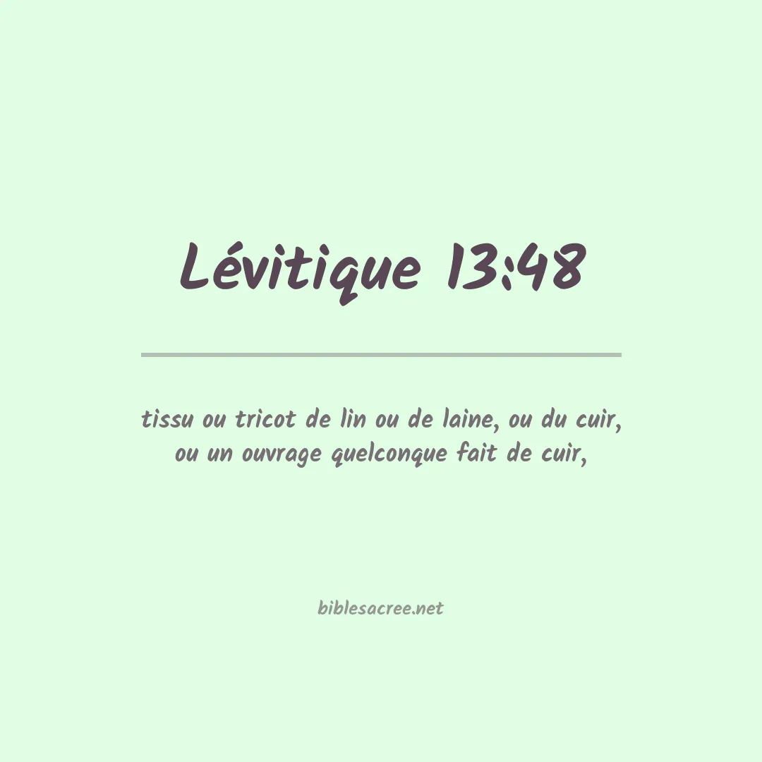 Lévitique - 13:48