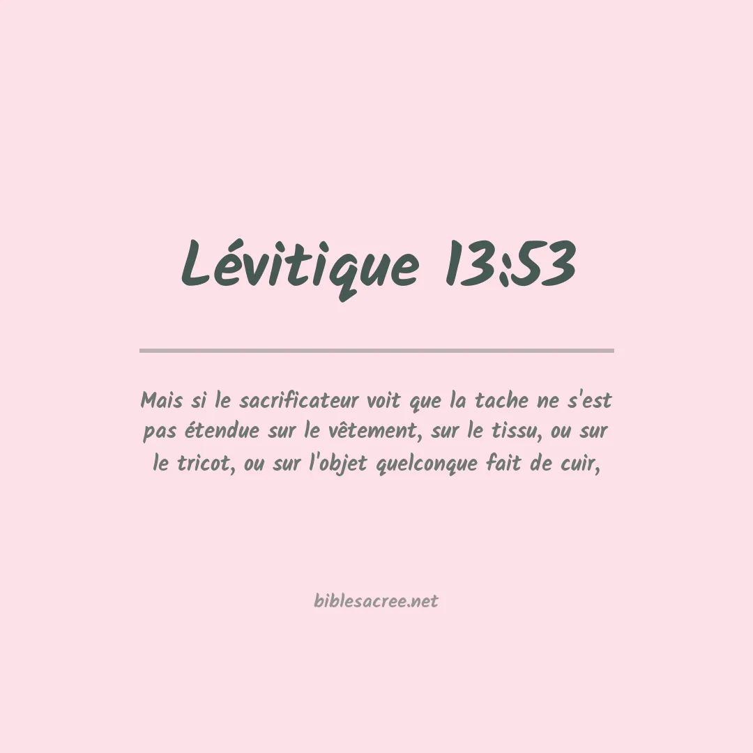 Lévitique - 13:53
