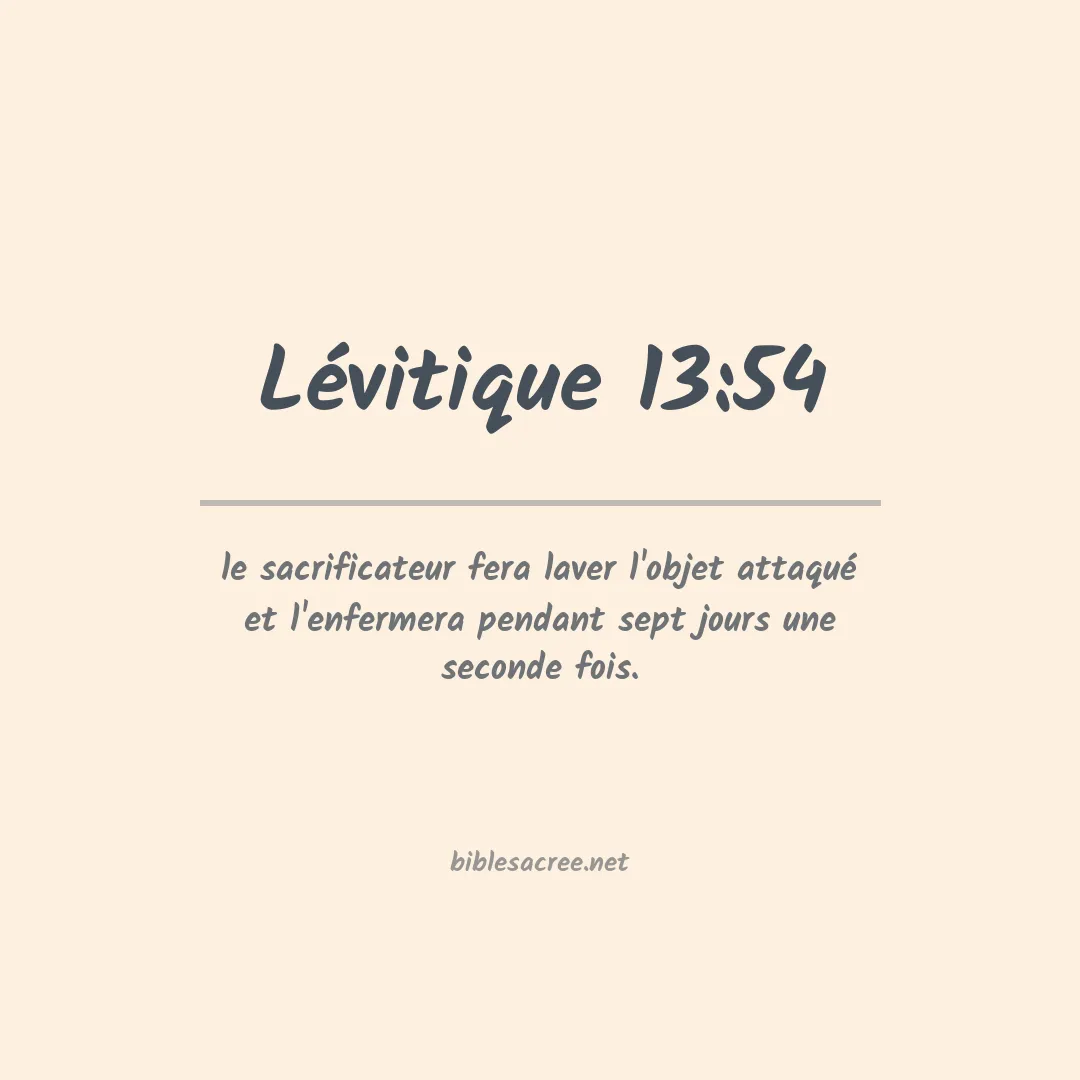 Lévitique - 13:54