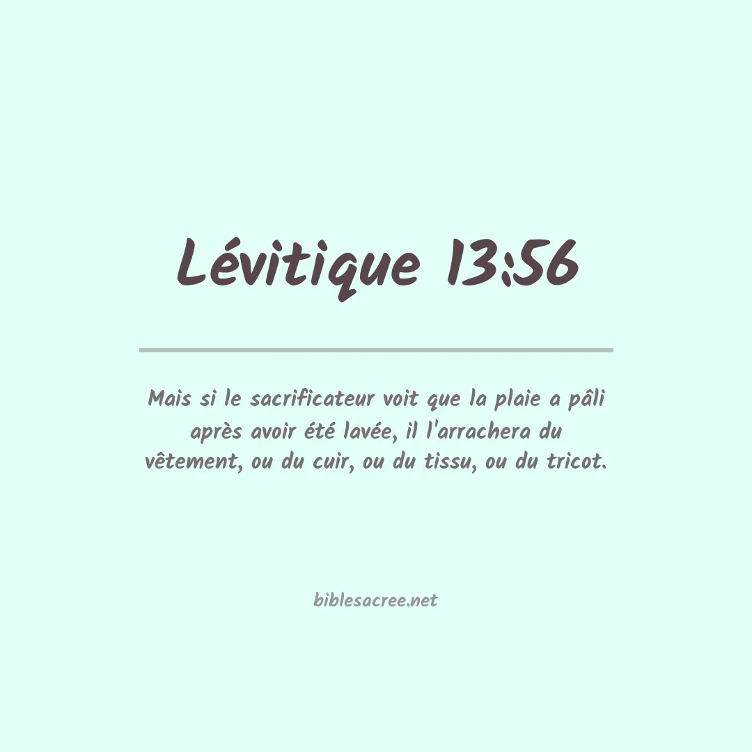 Lévitique - 13:56