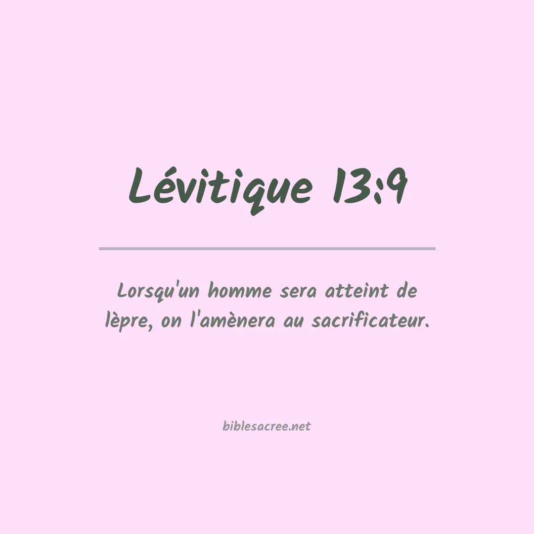 Lévitique - 13:9
