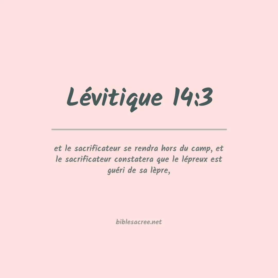 Lévitique - 14:3