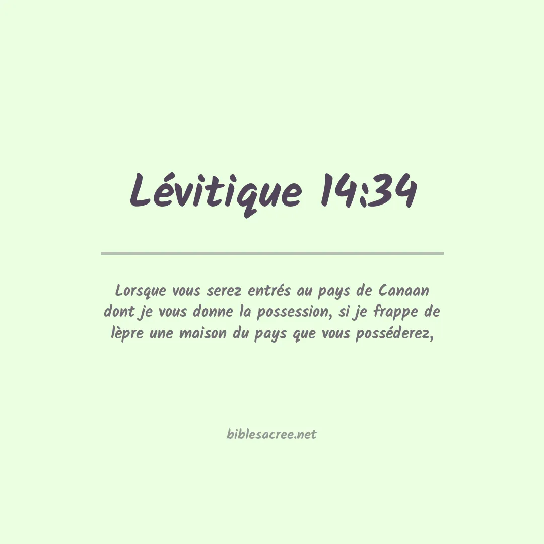Lévitique - 14:34