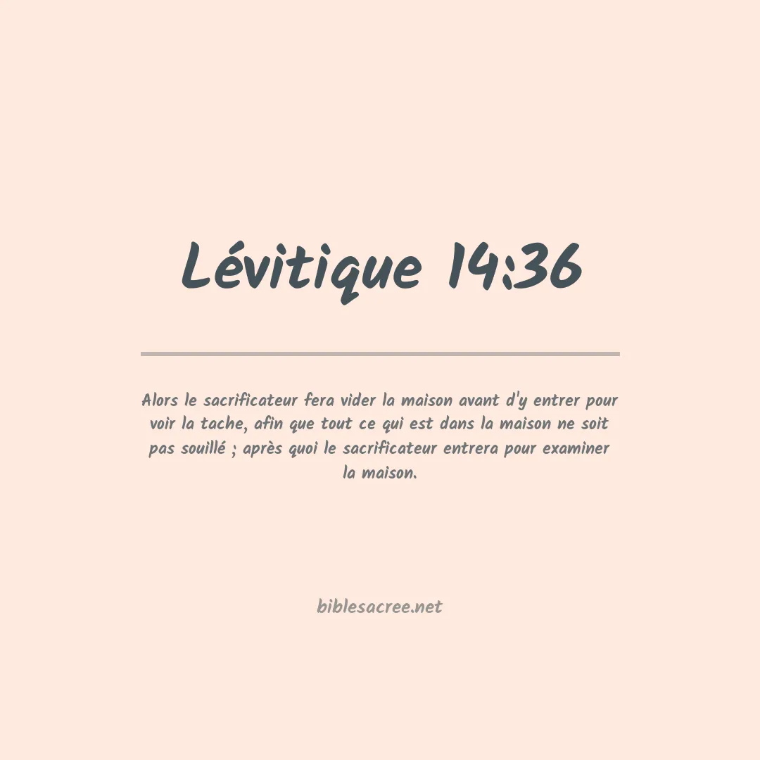 Lévitique - 14:36