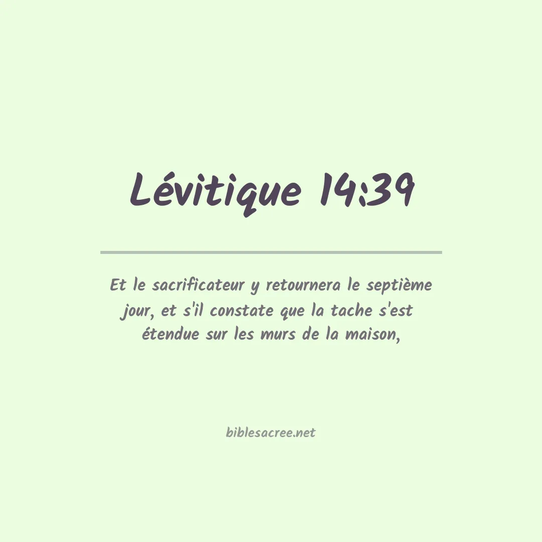 Lévitique - 14:39
