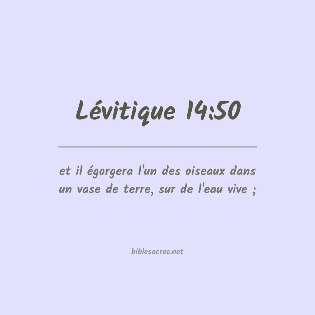 Lévitique - 14:50