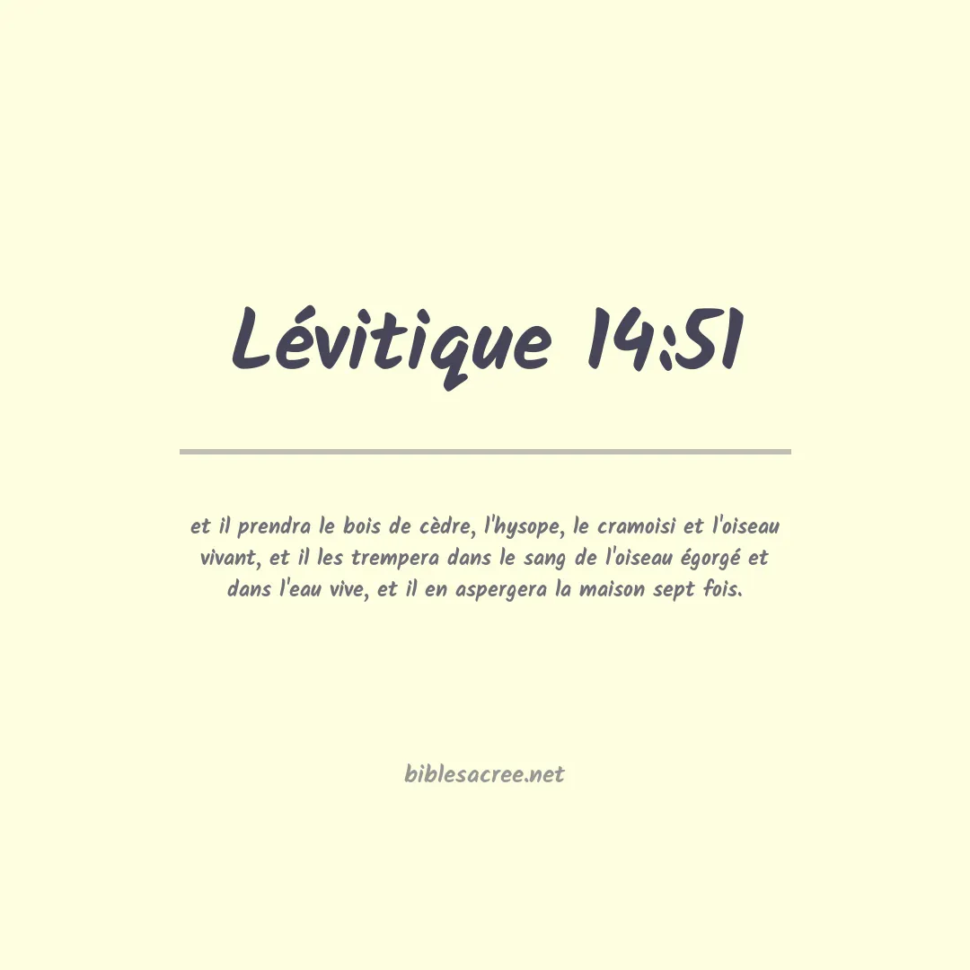 Lévitique - 14:51