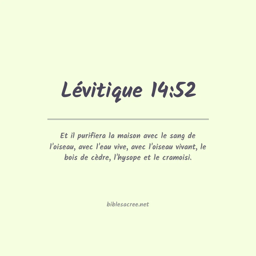 Lévitique - 14:52