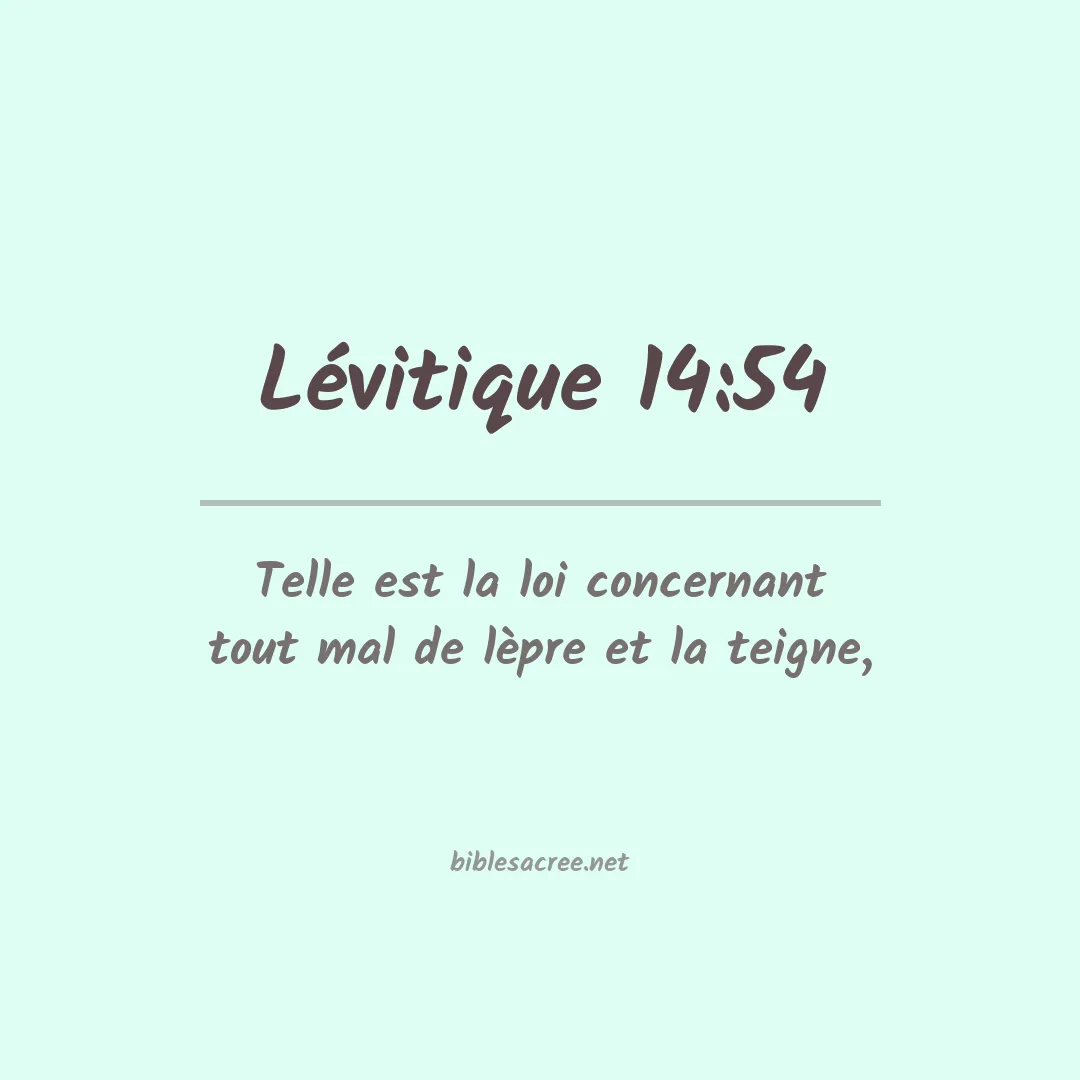 Lévitique - 14:54