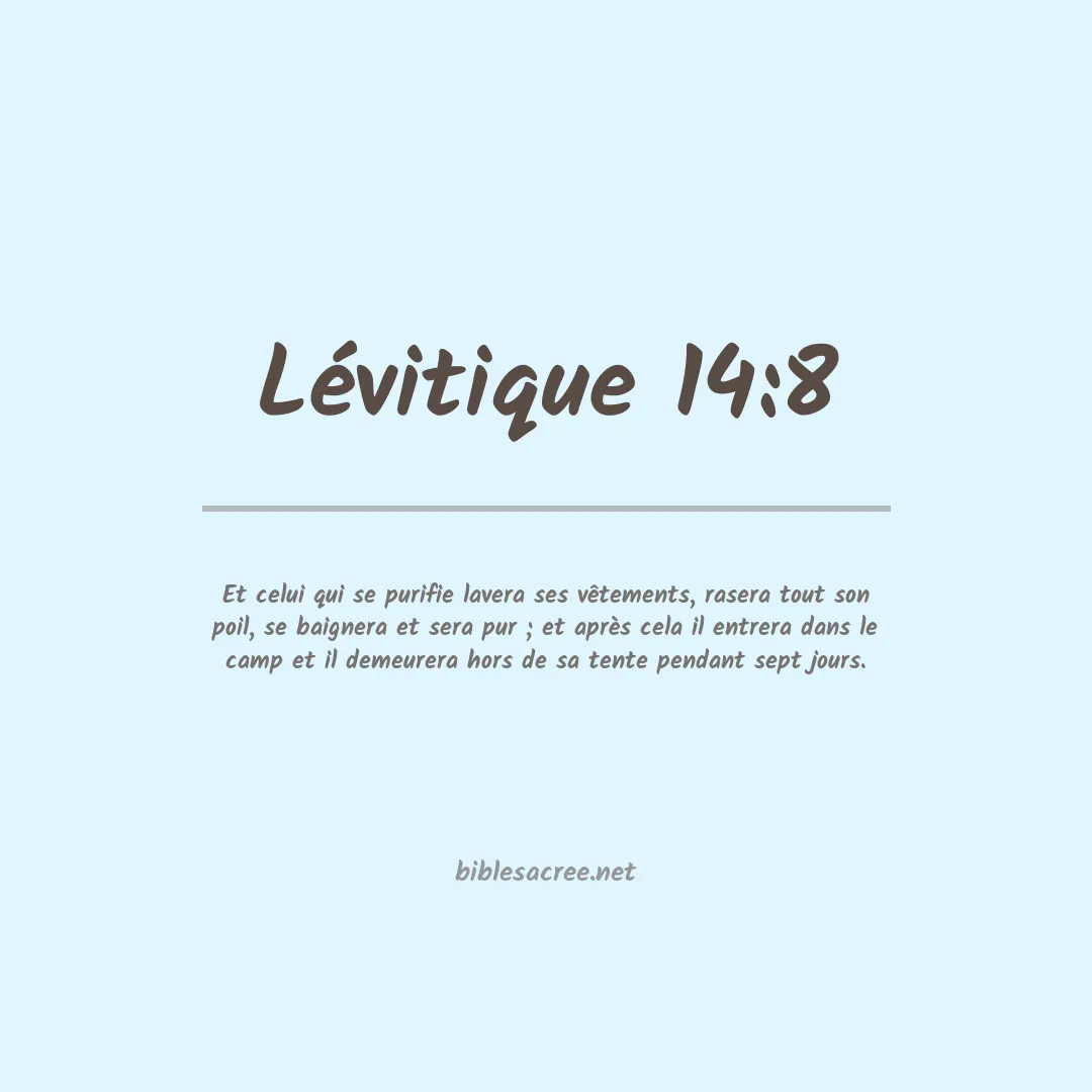 Lévitique - 14:8