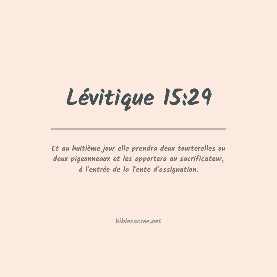 Lévitique - 15:29
