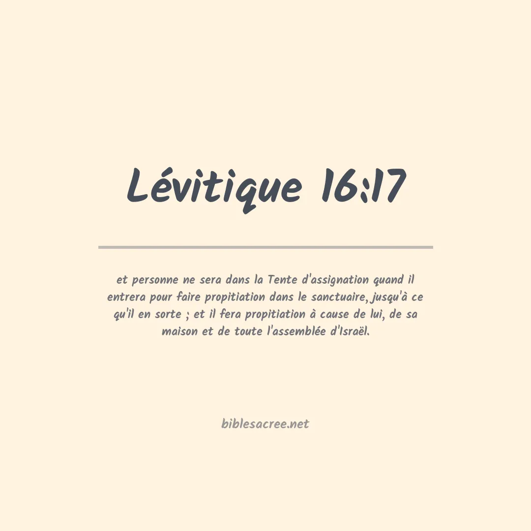 Lévitique - 16:17