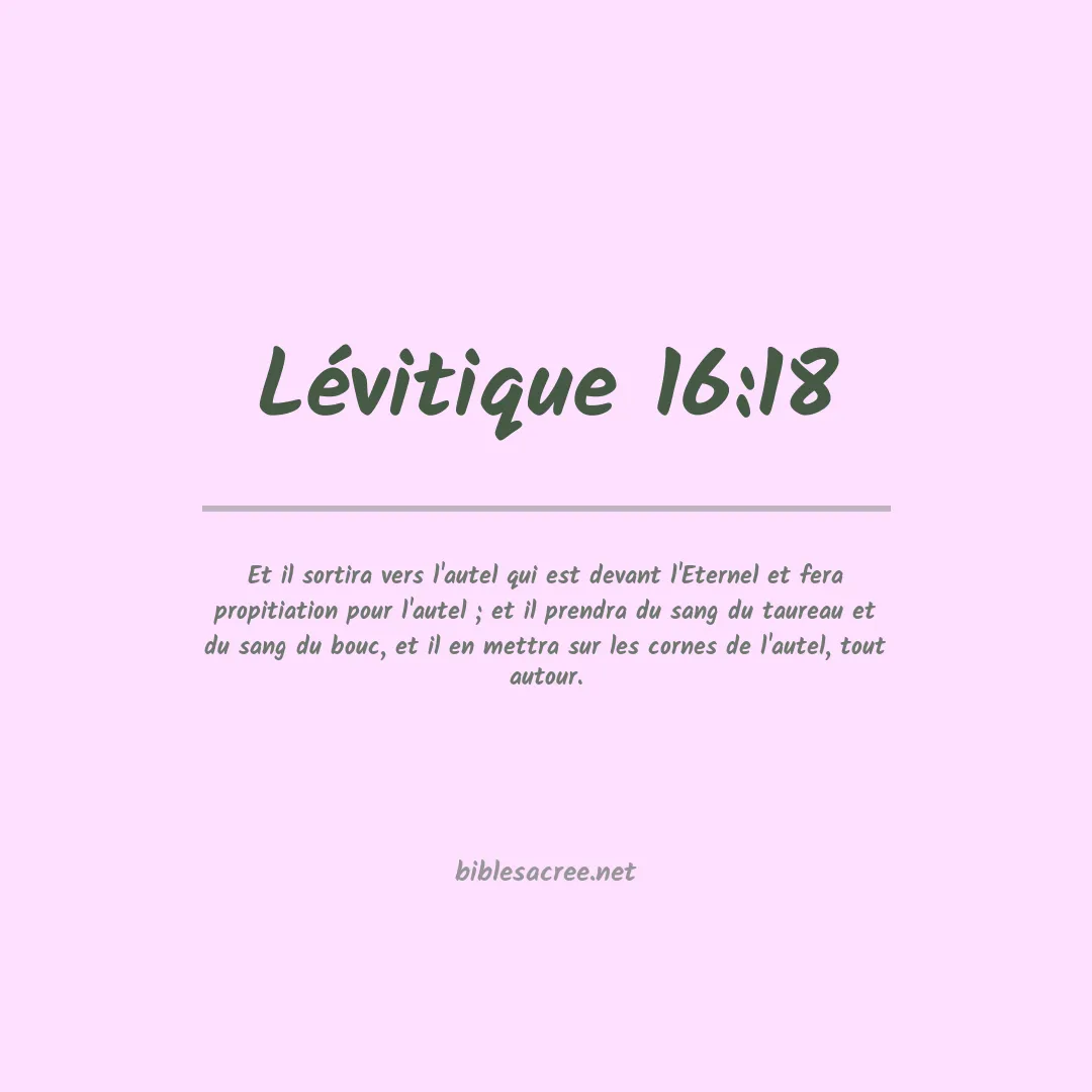 Lévitique - 16:18