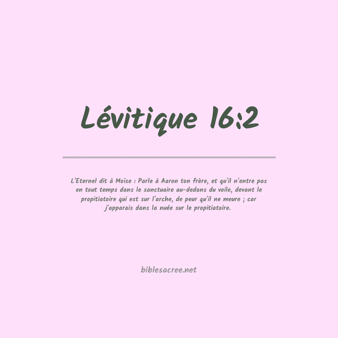 Lévitique - 16:2