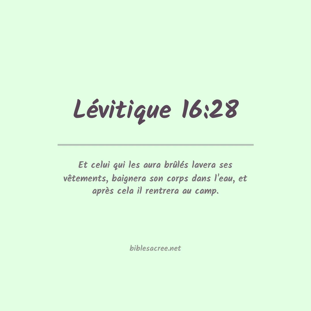 Lévitique - 16:28