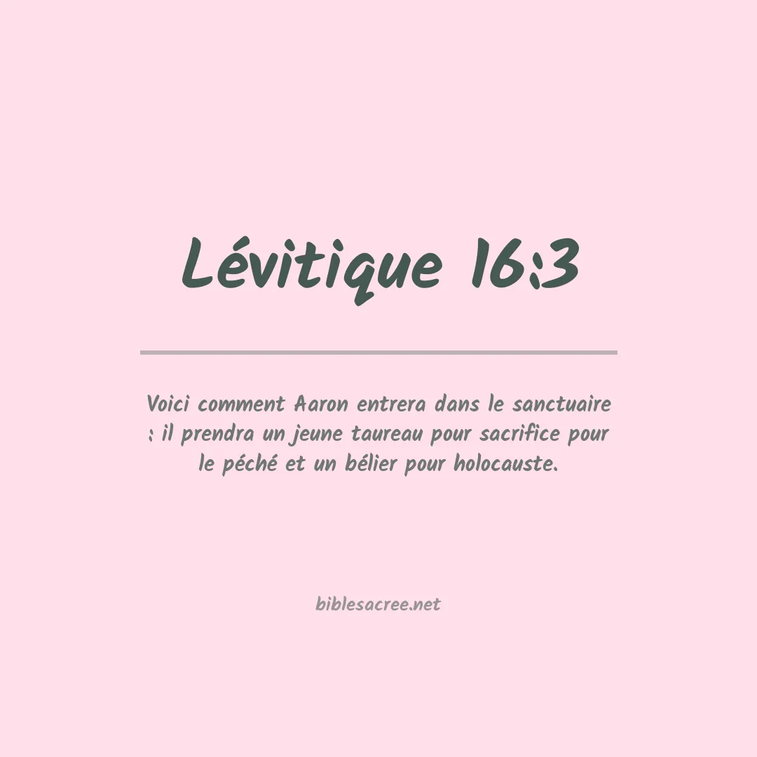 Lévitique - 16:3