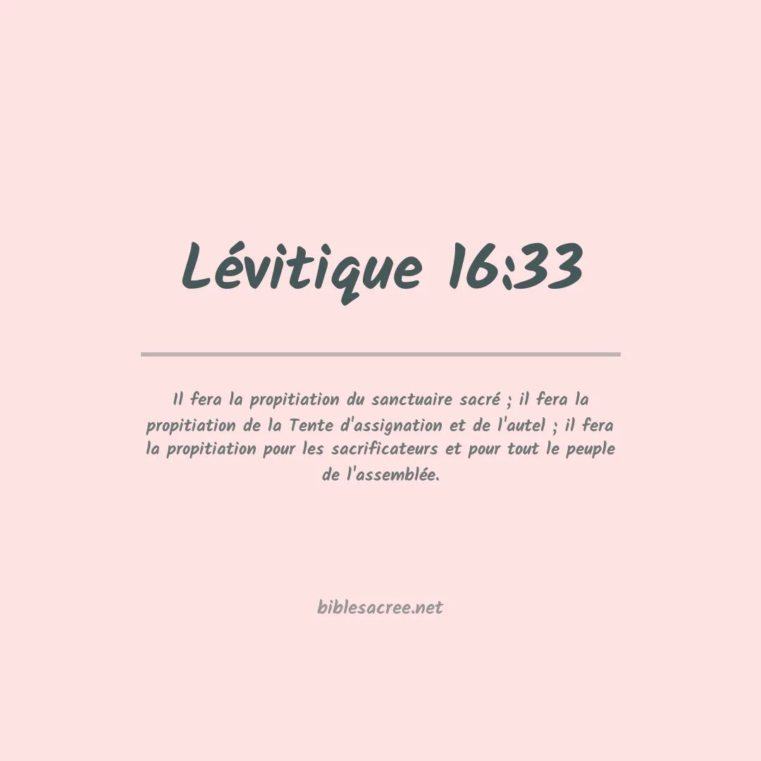 Lévitique - 16:33