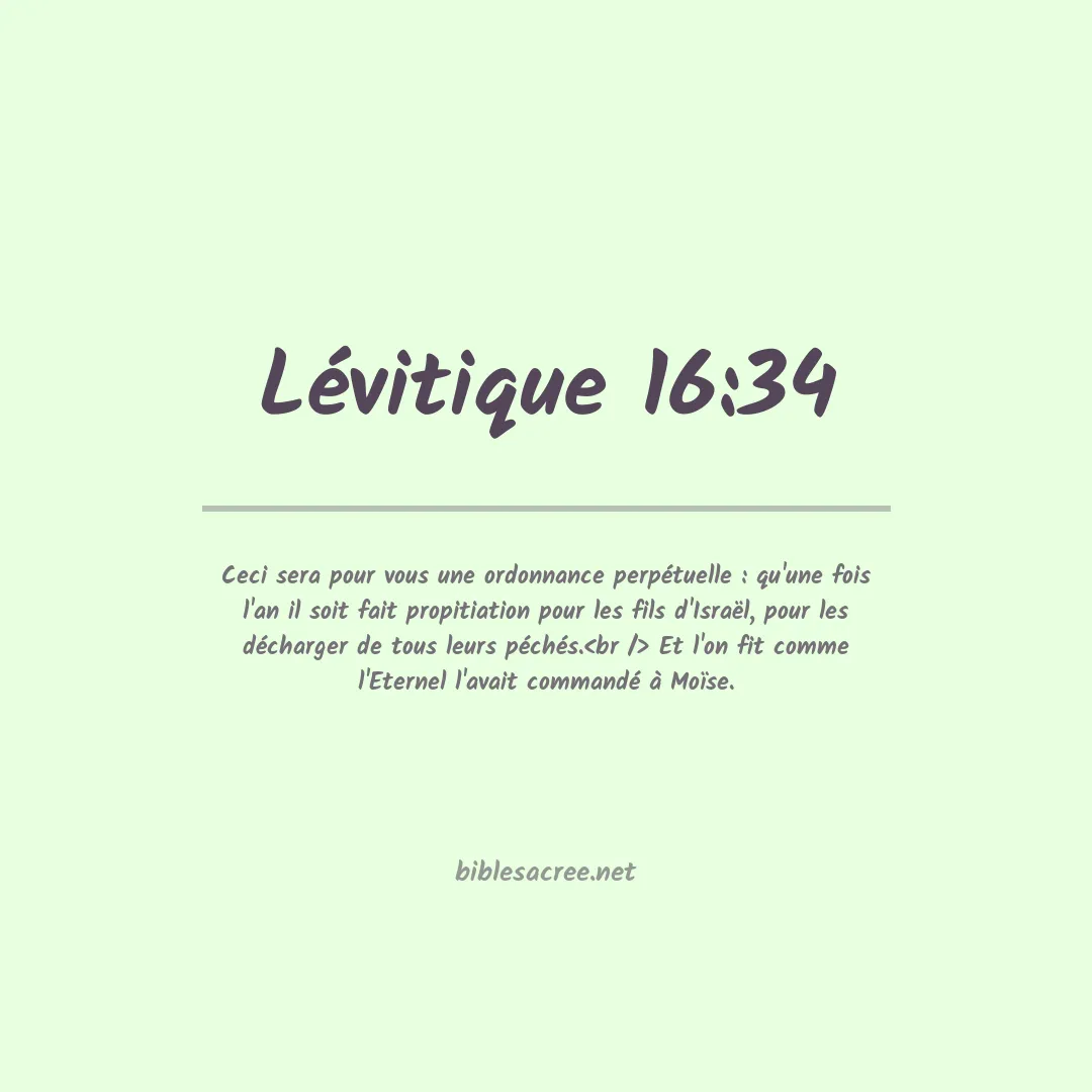 Lévitique - 16:34