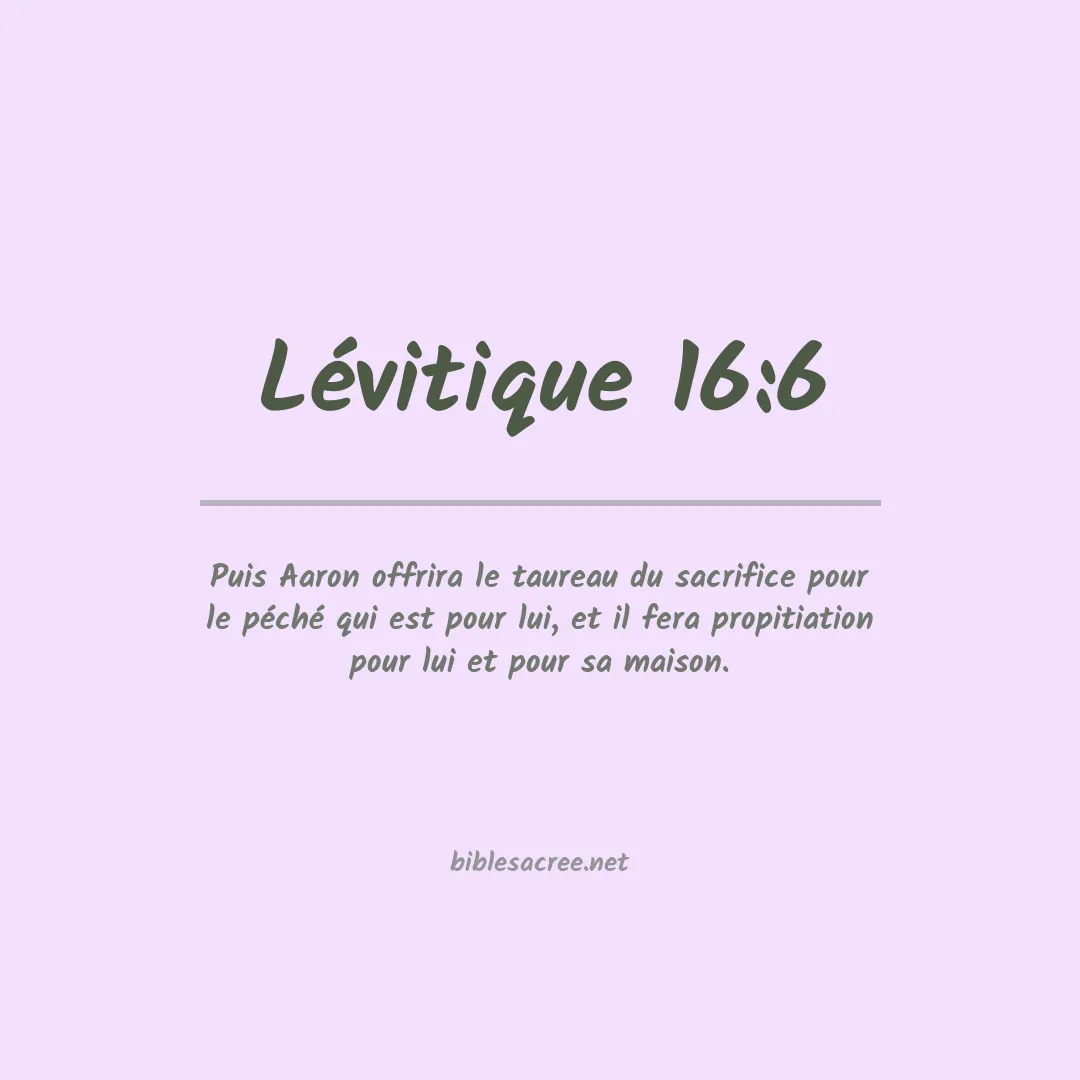 Lévitique - 16:6