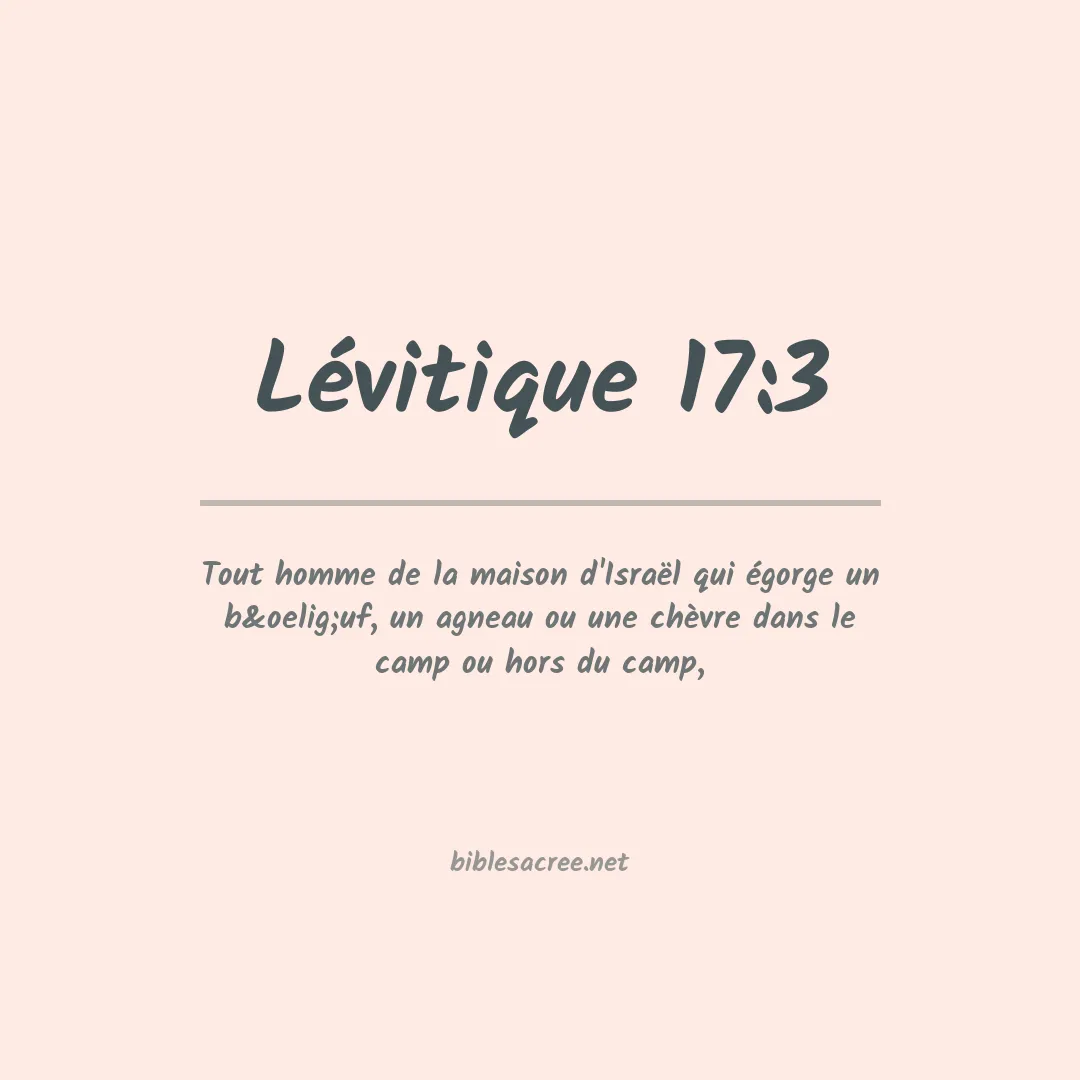 Lévitique - 17:3
