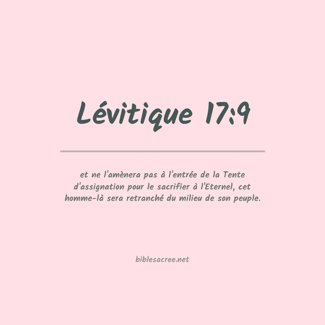 Lévitique - 17:9