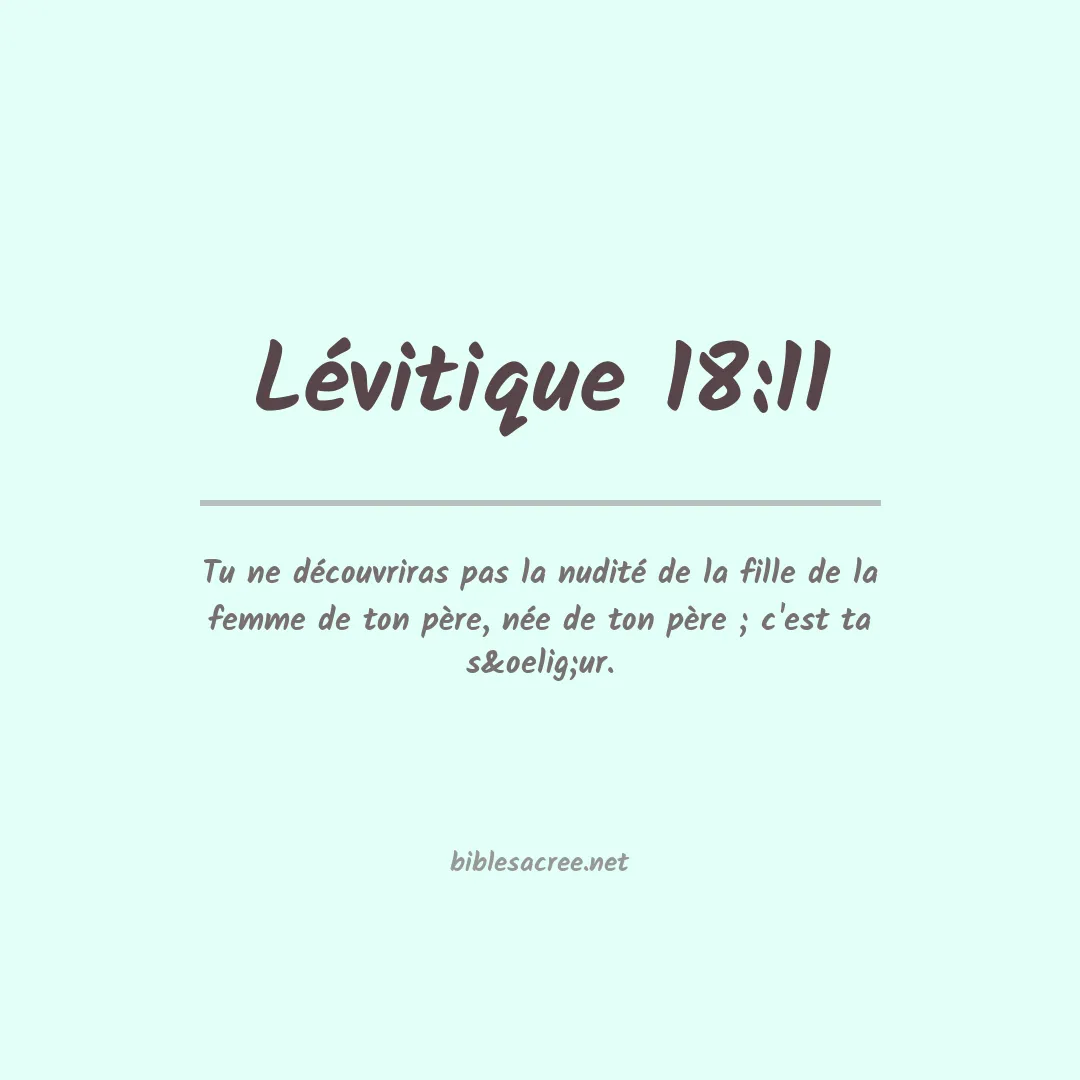 Lévitique - 18:11
