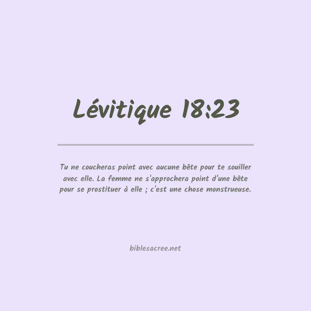 Lévitique - 18:23