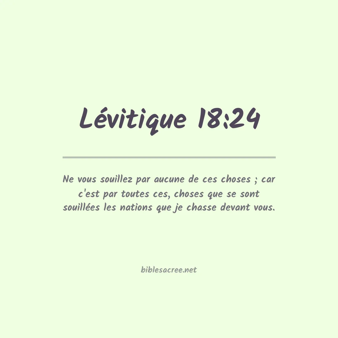 Lévitique - 18:24