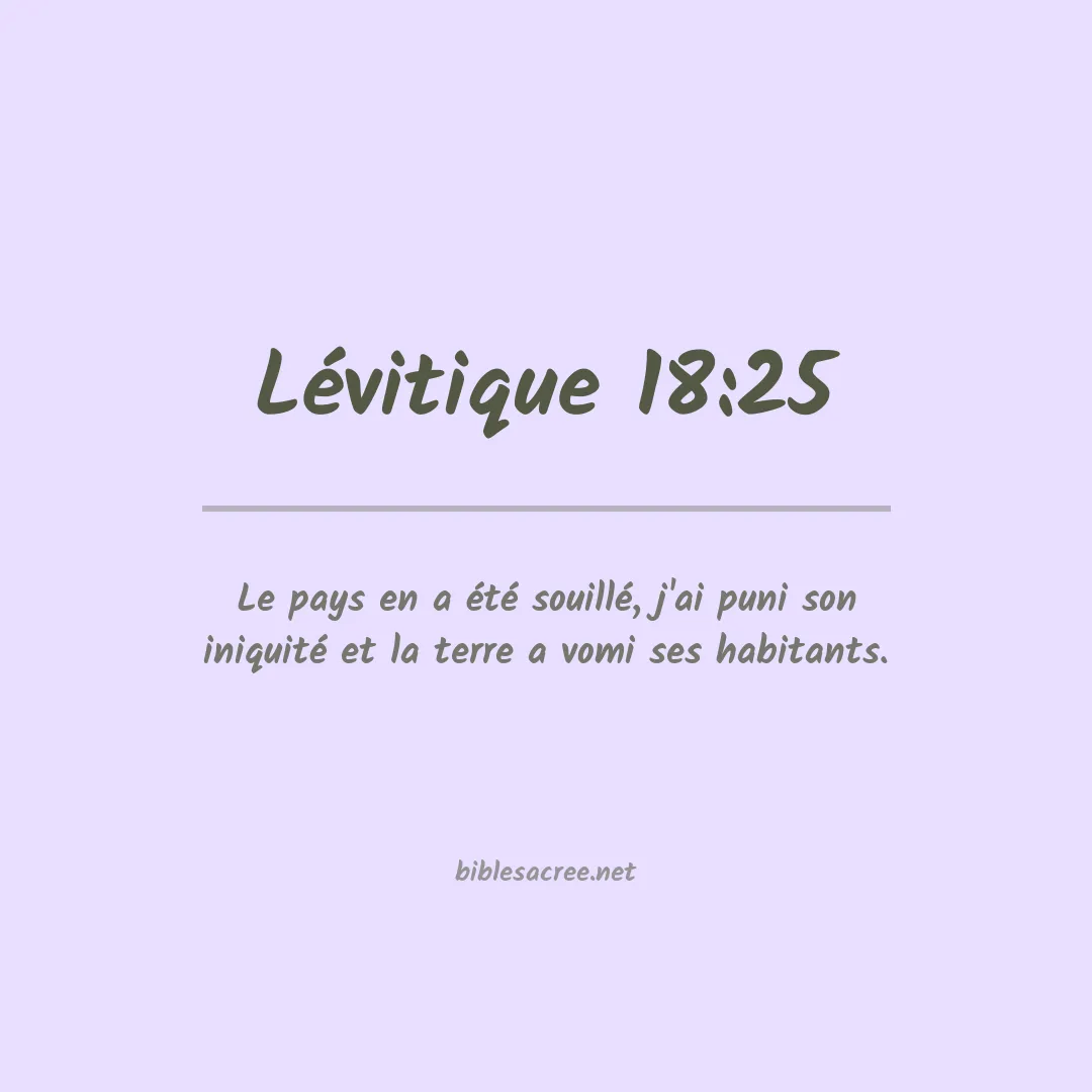 Lévitique - 18:25
