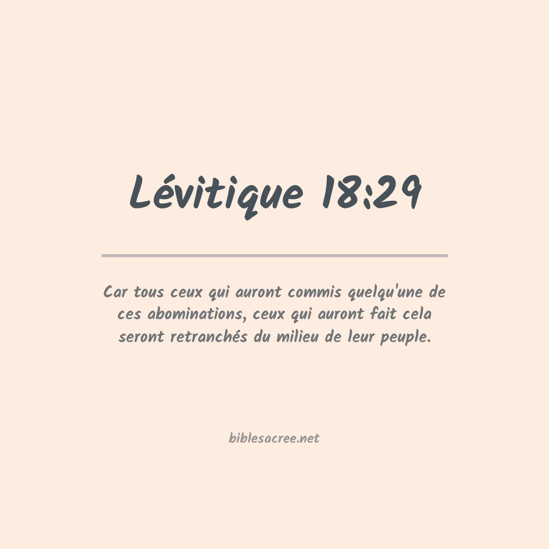 Lévitique - 18:29