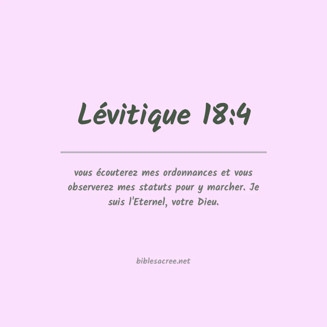 Lévitique - 18:4