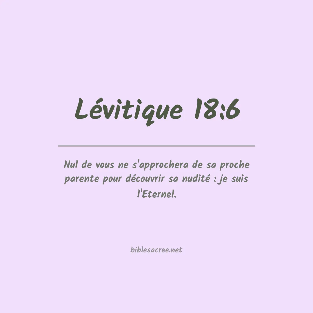 Lévitique - 18:6