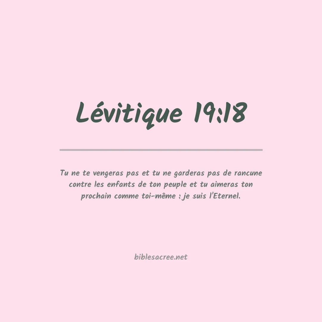 Lévitique - 19:18